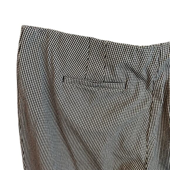 J Jill Women Ankle Pants 16 Petite Stretch Black White Checked Preppy Coastal - Picture 4 of 10